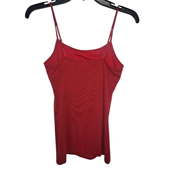 Express Womens Small Red Sparkly Top Christmas Holiday Style - Picture 4 of 5